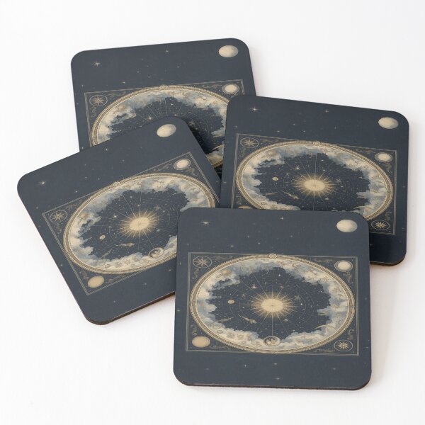 Item preview, Vintage Celestial Zodiac Map Astrology designed and sold by POD DYNASTY | Original Print On Demand T-Shirt Graphics.