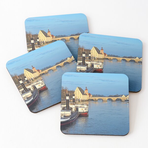 Item preview, Steamboat,Regensburg old town and Danube river, Germany designed and sold by goceris.