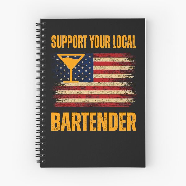 Item preview, Funny Support Your Local Bartender Patriot designed and sold by erozzz.