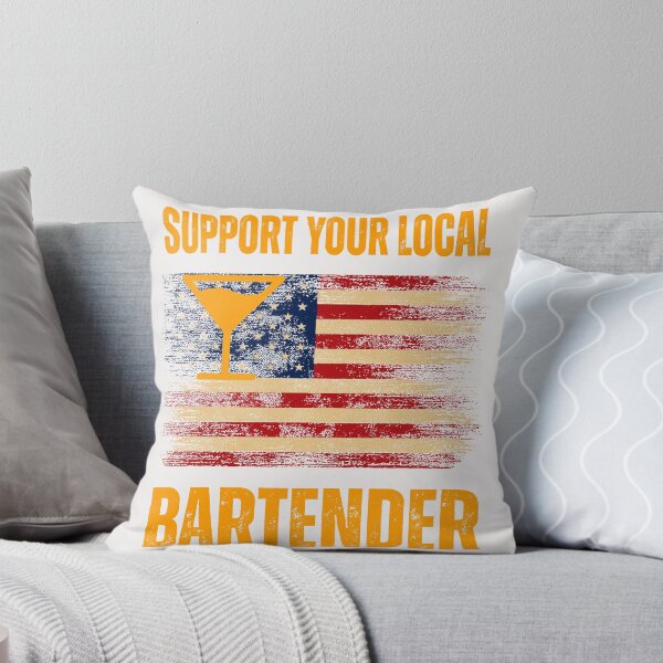 Item preview, Funny Support Your Local Bartender Patriot designed and sold by erozzz.