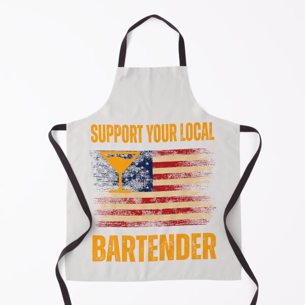 Item preview, Funny Support Your Local Bartender Patriot designed and sold by erozzz.
