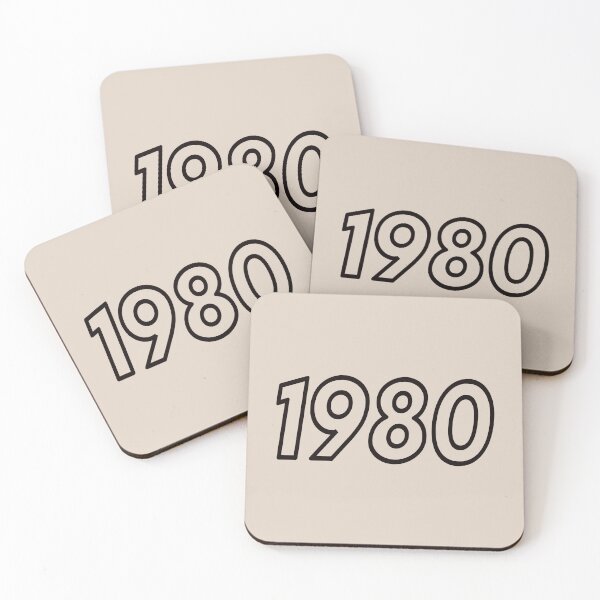 Item preview, 1980 Vintage Year Typography Design designed and sold by Swati's Digital Den.