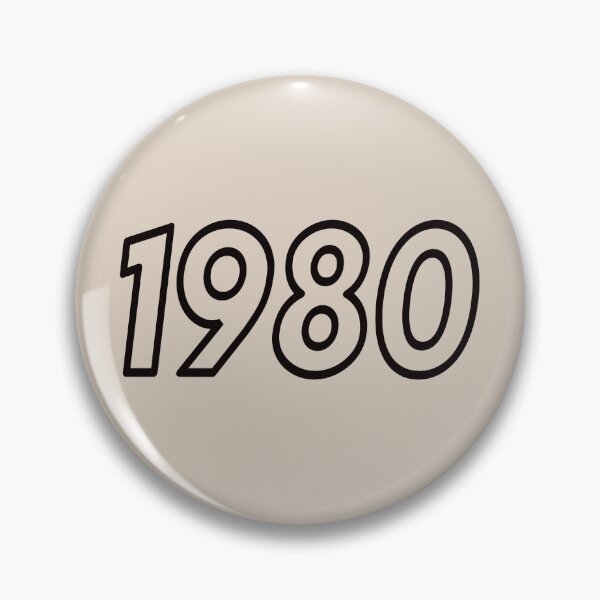 Item preview, 1980 Vintage Year Typography Design designed and sold by Swati's Digital Den.