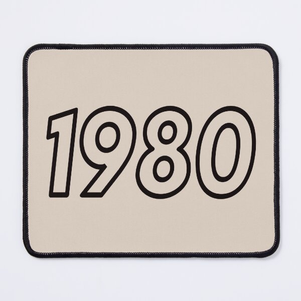Item preview, 1980 Vintage Year Typography Design designed and sold by Swati's Digital Den.