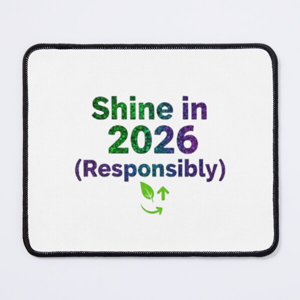 Item preview, Shine in 2026 (Responsibly) Eco-Friendly New Year Sparkle designed and sold by Ditstyle.