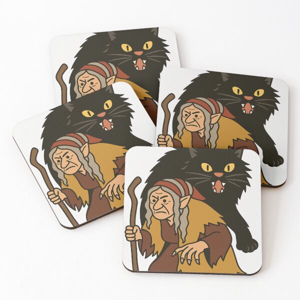 Item preview, Grýla and Yule Cat | Vector Style Icelandic Folklore Digital Illustration (Christmas Cutesy Edition) designed and sold by AIfolklore.