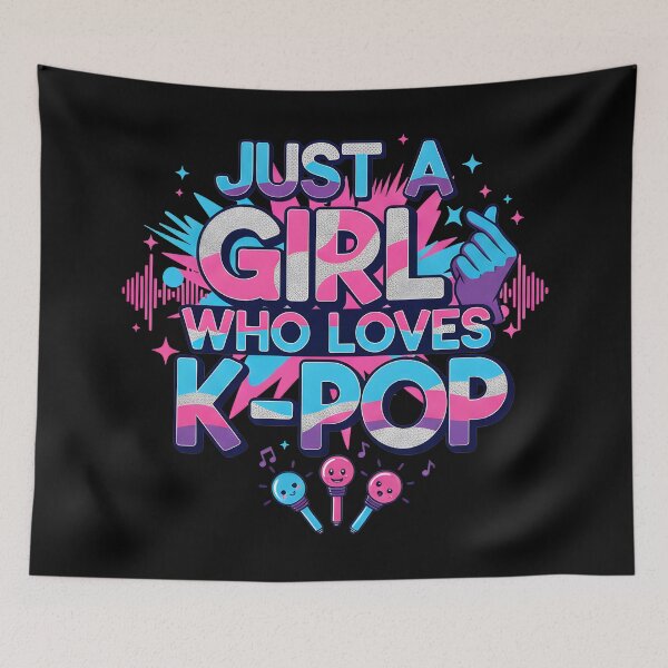 Item preview, Just A Girl Who Loves K-Pop Music Kpop designed and sold by Leonardo Palumbo.