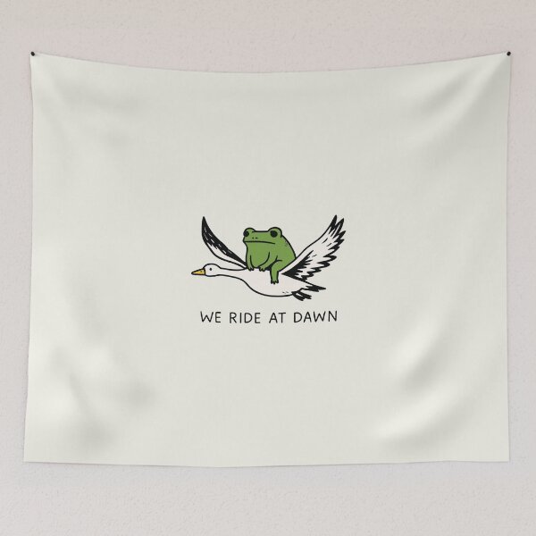 Item preview, We Ride at Dawn - Funny Frog and Goose designed and sold by msmeylin.