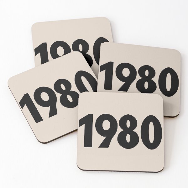 Item preview, 1980 Vintage Year Typography Design designed and sold by Swati's Digital Den.