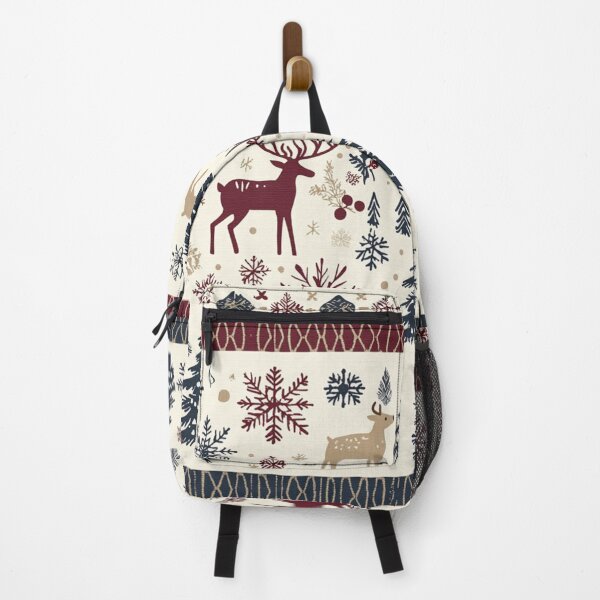 Item preview, Nordic Reindeer & Snowflake Pattern – Scandinavian Winter Forest Design designed and sold by MiraLumeStudio.