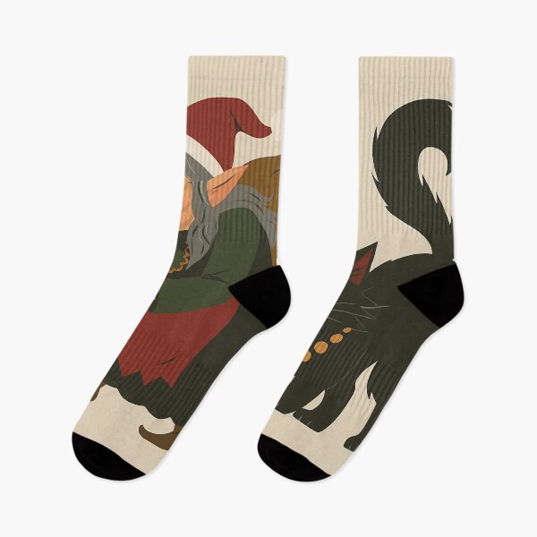 Item preview, Grýla and Yule Cat | Vector Style Icelandic Folklore Digital Illustration (Christmas Cutesy Edition) designed and sold by AIfolklore.