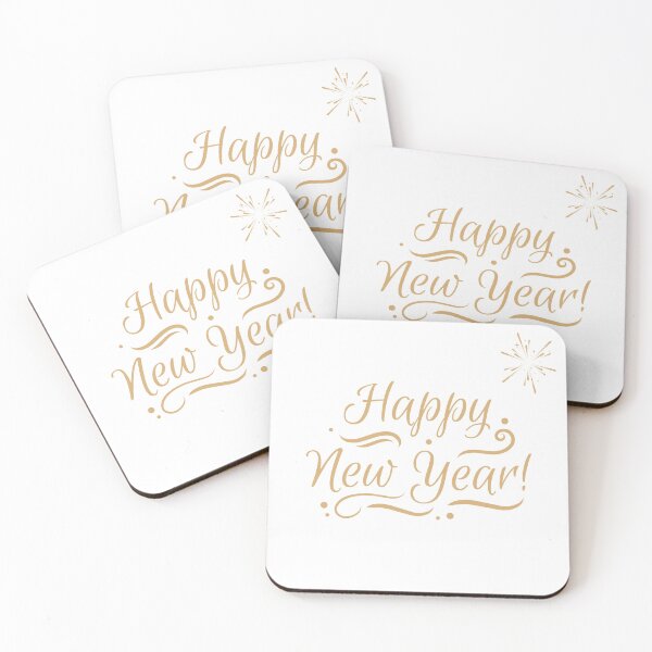 Item preview, Happy New Year 2026 Gold Script – Elegant Celebration Design designed and sold by GlitchGameStudio.