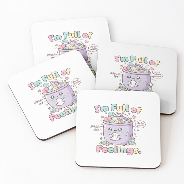 Item preview, Kawaii Trash Bin – “I’m Full of Feelings” Cute Emotional Sticker designed and sold by Snackwear Apparel.
