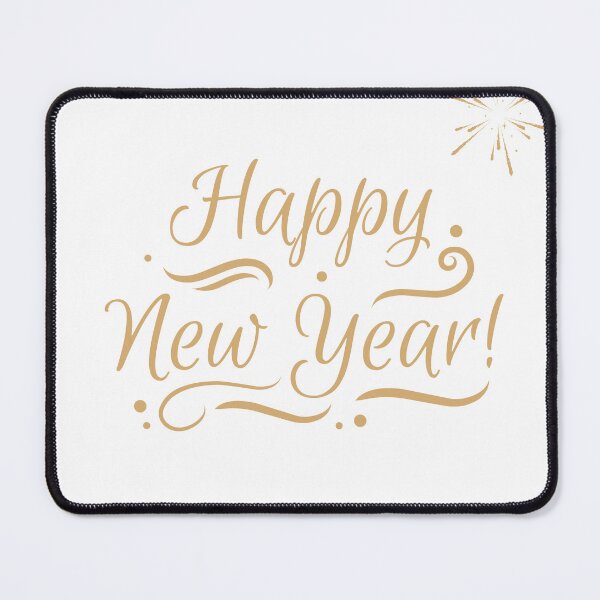 Item preview, Happy New Year 2026 Gold Script – Elegant Celebration Design designed and sold by GlitchGameStudio.