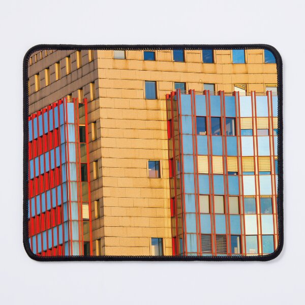 Item preview, Colorful modern building facade, architecture background in Vienna, Austria designed and sold by goceris.