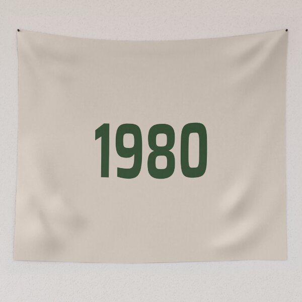 Item preview, 1980 Vintage Year Typography Design designed and sold by Swati's Digital Den.