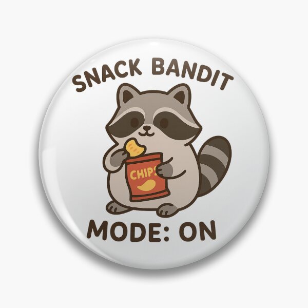 Item preview, Snack Bandit Mode: ON – Cute Kawaii Raccoon designed and sold by The-Dreamy-Zoo.