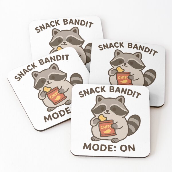 Item preview, Snack Bandit Mode: ON – Cute Kawaii Raccoon designed and sold by The-Dreamy-Zoo.