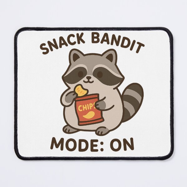 Item preview, Snack Bandit Mode: ON – Cute Kawaii Raccoon designed and sold by The-Dreamy-Zoo.