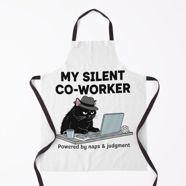 Item preview, Silent Co-Worker Cat Humor designed and sold by ifdogscouldclap....