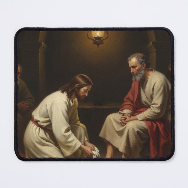 Item preview, Jesus washes Peter’s feet designed and sold by God's Kingdom Clothing and Gifts.