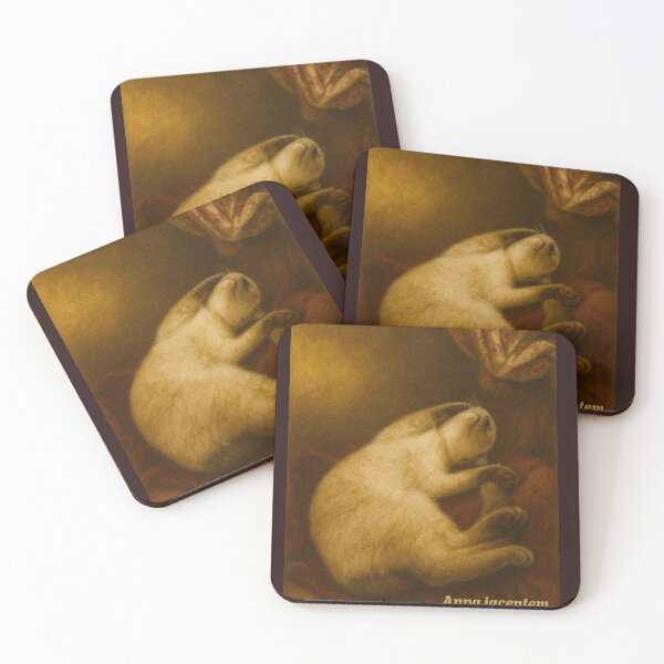 Item preview, Renaissance-Style Sleeping Cat Artwork – Appa iacentem designed and sold by doktordanTemiz.