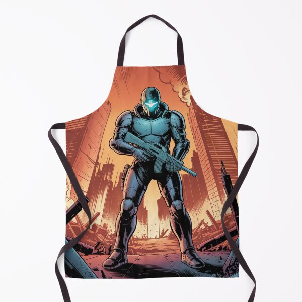 Item preview, Apocalypse Unleashed: Cyber-Mutant Destroyer in Ruins - Marvel Fan Art designed and sold by Midnight Veil Designs.