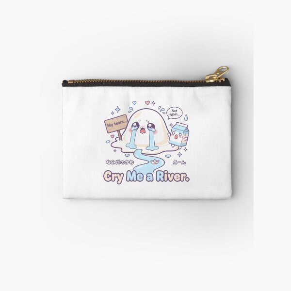 Item preview, Kawaii Spilled Milk – “Cry Me a River” Funny Cute Pun Illustration designed and sold by Snackwear Apparel.