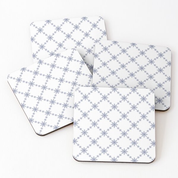 Item preview, Diagonal Snowflake Grid Pattern, grey designed and sold by ZorianArt.