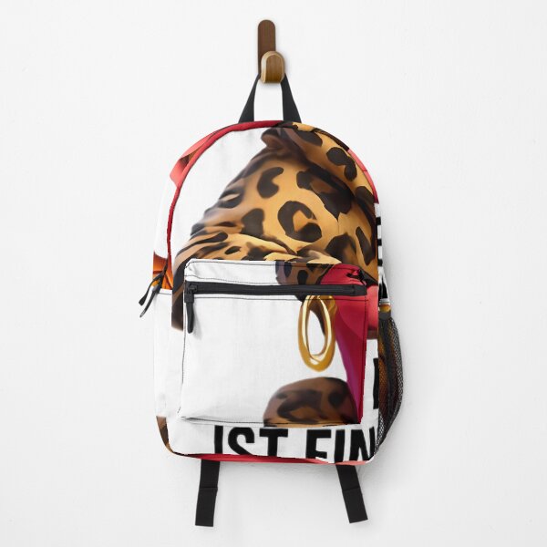 Item preview, Sarcastic flamingo in leopard look – Low Battery Mood designed and sold by DebuggedDressed.