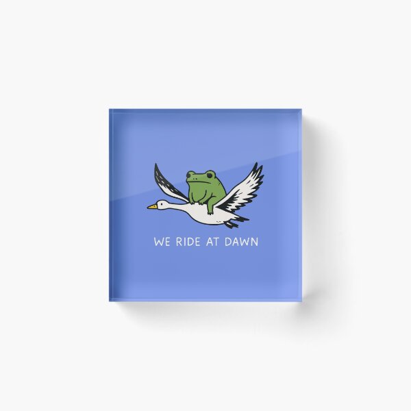 Item preview, We Ride at Dawn - Funny Frog and Goose 2 designed and sold by msmeylin.