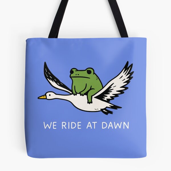 Item preview, We Ride at Dawn - Funny Frog and Goose 2 designed and sold by msmeylin.