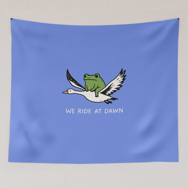 Item preview, We Ride at Dawn - Funny Frog and Goose 2 designed and sold by msmeylin.