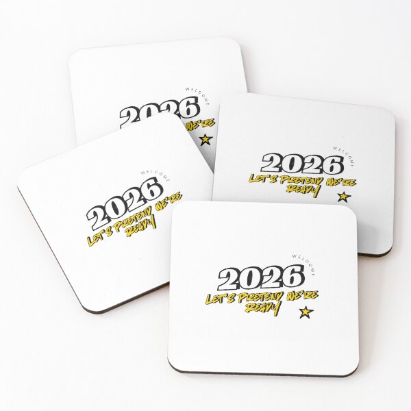 Item preview, 2026 Let’s Pretend We’re Ready – Funny Sarcastic New Year Quote designed and sold by GlitchGameStudio.
