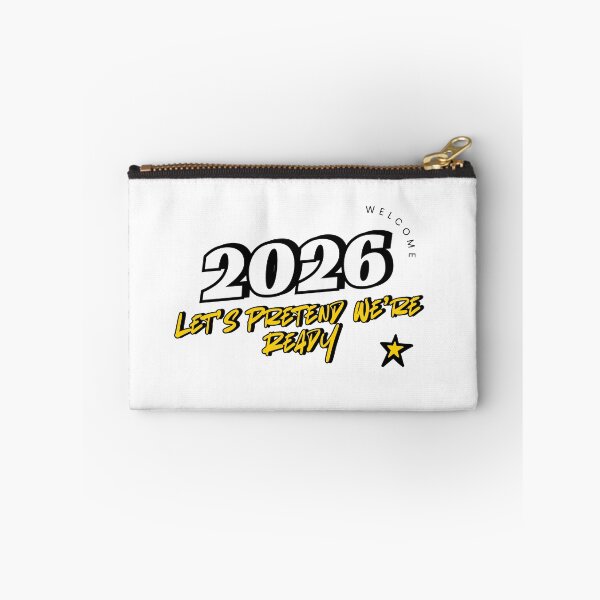 Item preview, 2026 Let’s Pretend We’re Ready – Funny Sarcastic New Year Quote designed and sold by GlitchGameStudio.