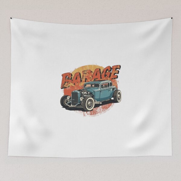 Item preview, Hot Rod Classic – Retro Garage Artwork designed and sold by mari0n980.