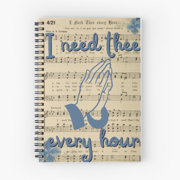 Item preview, I need thee every hour vintage hymn  designed and sold by stella literarium.
