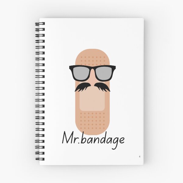 Item preview, Mr. Bandage: Funny Bandage Pun with Glasses & Mustache designed and sold by Like it.