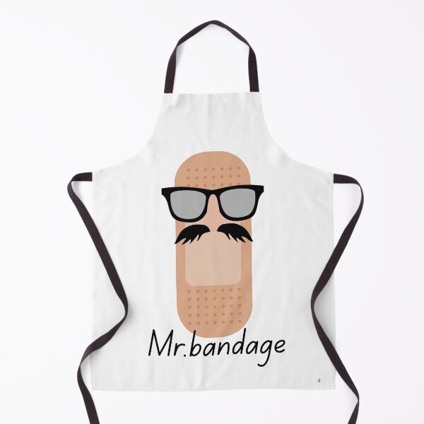 Item preview, Mr. Bandage: Funny Bandage Pun with Glasses & Mustache designed and sold by Like it.