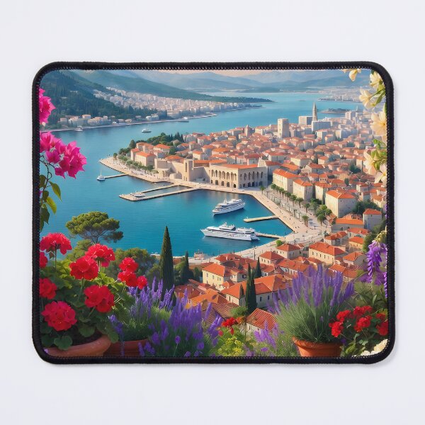 Item preview, Copy of Ai image of Split Riva Promenade Window View - Diocletian’s Palace Premium Travel Poster Art Print designed and sold by TrendSh0p.