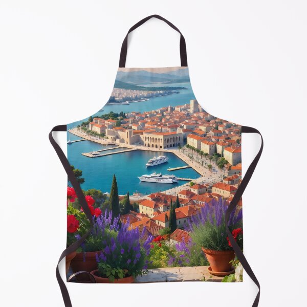 Item preview, Copy of Ai image of Split Riva Promenade Window View - Diocletian’s Palace Premium Travel Poster Art Print designed and sold by TrendSh0p.