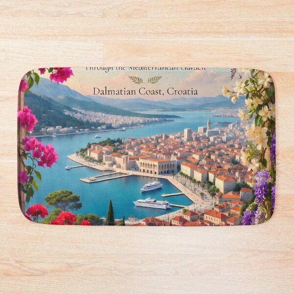 Item preview, Copy of Ai image of Split Riva Promenade Window View - Diocletian’s Palace Premium Travel Poster Art Print designed and sold by TrendSh0p.