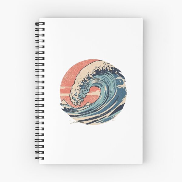 Item preview, Retro Surf Wave – Vintage Beach Art designed and sold by mari0n980.