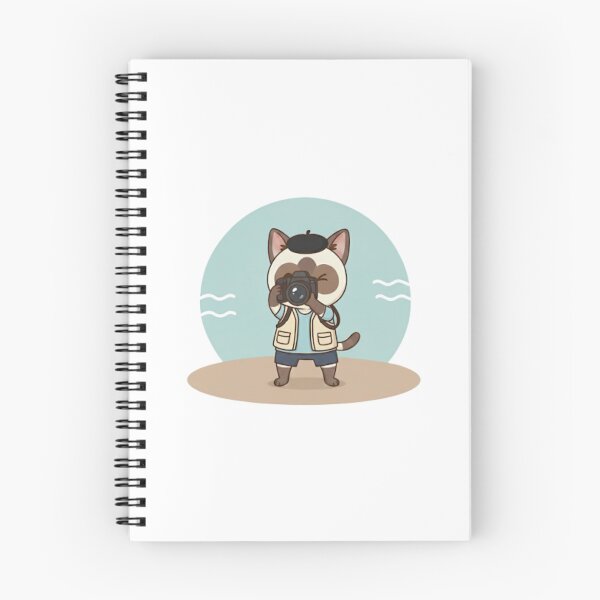 Item preview, Photographer Siamese Cat with Camera | Cute Wildlife Photo Kitty designed and sold by CutePetss.