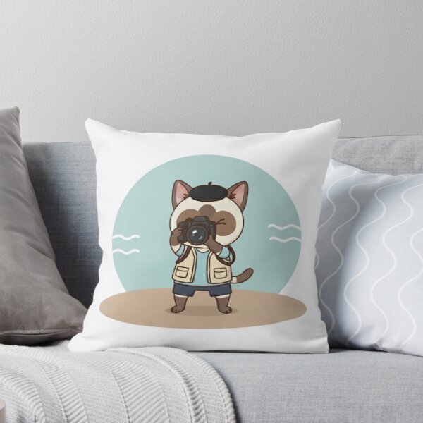 Item preview, Photographer Siamese Cat with Camera | Cute Wildlife Photo Kitty designed and sold by CutePetss.