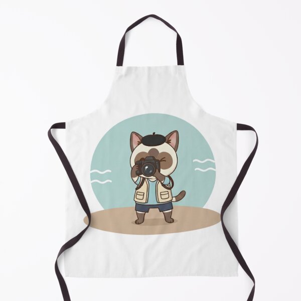 Item preview, Photographer Siamese Cat with Camera | Cute Wildlife Photo Kitty designed and sold by CutePetss.