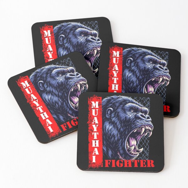 Item preview, Muay Thai Fighter Gorilla designed and sold by ReneMM.