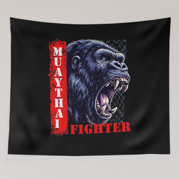Item preview, Muay Thai Fighter Gorilla designed and sold by ReneMM.