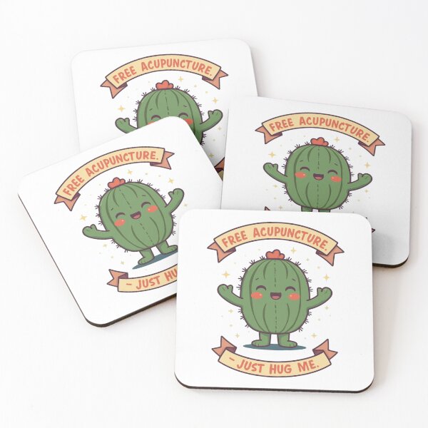Item preview, Acupuncture Cactus, Gift For An Acupuncturist " Free Acupunture, Just Hug Me" designed and sold by sz0g0.