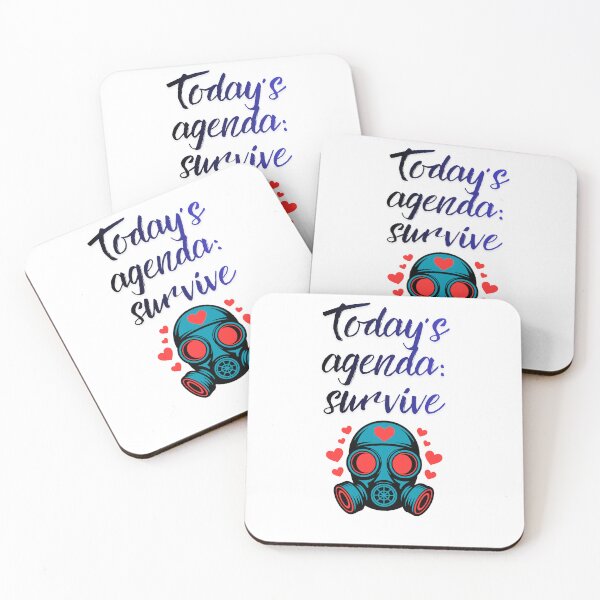 Item preview, Today’s Agenda: Simply Survive Fun quote designed and sold by SloganSauce.